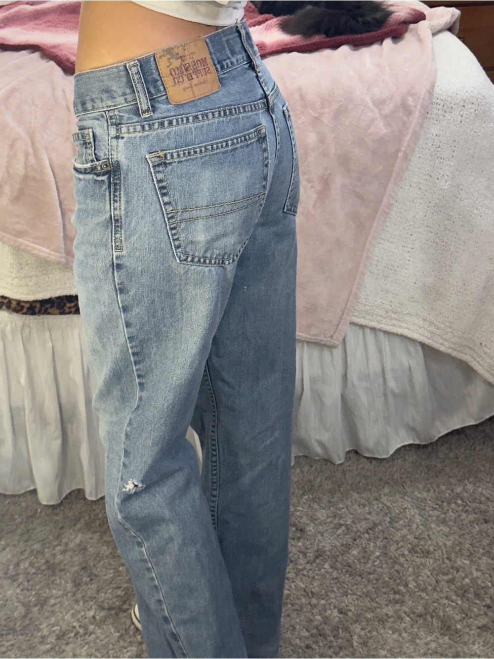 Y2K Mossimo baggy lowrise Light Wash Jeans - Picture 3 of 9